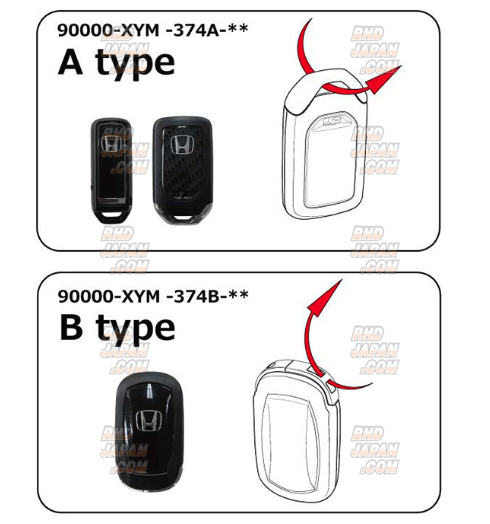 Mugen Smart Key Case - Red B-Type - RHDJapan